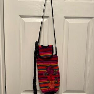 Colorful Striped Water-bottle Bag